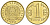 Казахстан 1 тенге 2012 KM 23 латунь UNC M57-17
