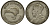 Новая Зеландия 1 флорин 1933 Георг V (1910-1936), птичка киви KM 4 серебро 272-1131