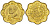 Филиппины 5 сентимо 1975 KM 206 латунь UNC 4532-645