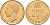 Люксембург 20 франков 1990 Великий герцог Жан (1964-2000), тираж 10.000 экземпляров KM 67 алюминиевая бронза  BU  4634-213