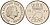 Нидерланды 25 центов 1977 Юлиана (1948-1980) KM 183 никель 4598-526