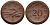 Саксония 20 пфеннигов 1921 колосья и серп J. N 53 фарфор UNC 1094-9-42