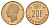 Люксембург 20 франков 1993 Великий герцог Жан (1964-2000), тираж 9.500 экземпляров KM 67 алюминиевая бронза BU 4178-732