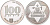 Израиль 100 лир 1979 праздник Ханука, Египетская лампа KM 103.1 серебро  UNC  1080-10-52