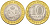 Россия 10 рублей 2011 серия Российская Федерация, Воронежская область, СПМД KM 1313 биметалл UNC M13-16