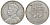 Фиджи 1 флорин 1934 Георг V (1910-1936), герб Фиджи KM 5 серебро 91-1241