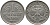 ФРГ 1 марка 1950 J, KM 110, J. 385 медно-никель 51-824