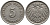 Германия 5 пфеннигов 1915 J KM 11, Jager 12, Weege 6 медно-никель 4547-549