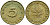 ФРГ 5 ПФЕННИГОВ 1950 J KM 107, J.382 сталь плакированная латунью 4392-448