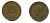 Великобритания 1/2 пенни 1940 Георг VI (1936-1952) KM 844, Spink 4115 бронза 4383-1015