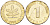 ФРГ 1 ПФЕННИГ 1991 G KM 105, J.380 сталь плакированная медью 4396-1544