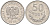 Польша 50 грошей 1978 MW KM 48.1 алюминий  XF 4116-327