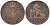 Бельгия 2 сантима 1863 Belges KM 4.2 медь 4595-157