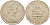 Гибралтар 1 крона 1967 Елизавета II (1952-2022), старый замок, первый год чекана KM 4 медно-никель UNC 4527-425