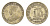 Цейлон 10 центов 1920 Георг V (1910-1936) KM 104a серебро 75-934