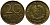 ГДР 20 пфеннигов 1969 А, первый год KM 11 латунь UNC 4397-155