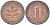 ФРГ 1 ПФЕННИГ 1979 J KM 105, J. 380 сталь плакированная медью 116-411