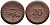 Саксония 20 пфеннигов 1921 колосья и серп J. N 53 фарфор UNC 1094-8-81