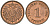 Германия 1 пфенниг 1893 A, Вильгельм II (1888-1918) KM 10, J. 10 медь aUNC 1525-523