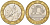 Франция 10 франков 1989 тип гений Бастилии KM 964.1, Le Franc 375.3 биметалл 186-356