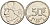 Бельгия 50 франков 1987 Belgie, Бодуэн I (1948-1993) KM 169 никель    4595-1036