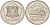 Сирия 5 фунтов 2003 KM 129 сталь плакированная никелем UNC 4595-223