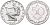 Венгрия 50 филлеров 1948 официальный рестрайк KM 536 алюминий PROOF-LIKE 1521-313