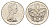 Новая Зеландия 10 центов 1979 Елизавета II (1952-2022), маска маори, тираж 25.000 экземпляров KM 41 медно-никель BU 4652-643