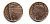 Великобритания 1 пенни 2010 Елизавета II (1952-2022) KM 1107, Spink B6 сталь плакированная медью 540-236