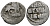 Русское Царство денга 1547-1584 Иван IV Васильевич, Московский  монетный двор, 0,34 ГР ГиК №61 серебро 262-1511