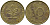 ФРГ 10 ПФЕННИГОВ 1974 J KM 108, J. 383 сталь плакированная латунью 98-455