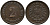 ГЕРМАНИЯ 2 ПФЕННИГА 1875 E, СТАРОГЕРБОВКА KM 2, J.2 медь 179-1062
