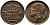 БЕЛЬГИЯ 50 САНТИМОВ 1972 BELGIQUE KM 148.1 бронза 4387-625