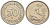 ФРГ 50 ПФЕННИГОВ 1950 D KM 109.1, J. 384 медно-никель 3851-1028