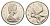 Канада 25 центов 1978 Елизавета II (1952-2022), олень KM 62b никель 4637-824