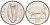 Ирландия 5 пенсов 1993 бык KM 28 медно-никель UNC 4580-936