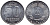 ГДР 50 пфеннигов 1968 А KM 12.2 алюминий UNC 76-1051