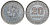 Британская Малайя 20 центов 1939 Георг VI (1937-1952) KM 5 серебро 53-424