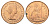 Великобритания 1 пенни 1967 Елизавета II (1952-2022) KM 897, Spink 4157 бронза UNC 4661-942