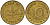 ФРГ 10 пфеннигов 1950 J J. 383, KM 108 сталь плакированная латунью    4603-323