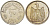 Египет 10 пиастров 1960 AH 1380, орел с щитом на груди KM 398 серебро 4525-426