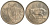 Ирландия 1 шиллинг 1968 бык KM 14a медно-никель UNC 4390-415