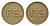 Германия жетон P.E. ND латунь 4636-1012