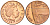 Великобритания 1 пенни 2010 Елизавета II (1952-2022) KM 1107, Spink B6 сталь плакированная медью 4609-722