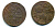 Швеция 1/4 эре 1635 Кристина (1632-1654), была в обращении на территории России KM 152.2 медь 53-913