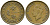 Гонконг 10 центов 1950 Георг VI (1937-1952) KM 25 никель латунь 3336-1144