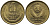 СССР 1 КОПЕЙКА 1991 ММД, БУКВА М KM 126а, Федорин 182 латунь 96-1019
