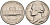 США 5 центов 1968 D, Джефферсон KM А192 медно-никель 92-1141