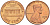 США 1 ЦЕНТ 1970 S, ЛИНКОЛЬН, SMALL DATE KM 201 медь цинк 4519-524