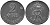 ДАНИЯ 2 ЭРЕ 1950 N; S, ФРЕДЕРИК IX (1947-1972) KM 840.1 цинк 28-1032